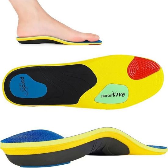 Semelles orthopediques Semelle Sport Soutien Voute Plantaire Semelles pour Pied Plat les Douleurs au niveau du Talon 25.5cm Cdiscount Sante Mieux vivre