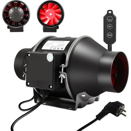 Ventilateur D'Extraction 12V Avec Volets Roulants GOMETY - Pour Caravane, Camping-car, Bateau - Débit 2,3 M³/min, Silencieux
