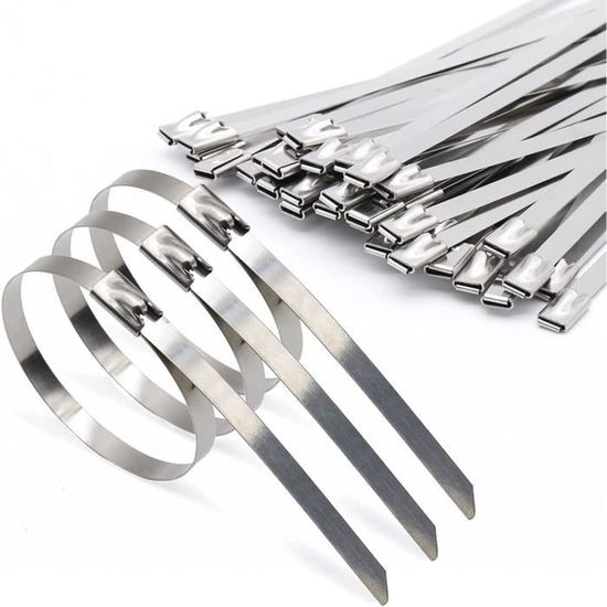 10 Pezzi 99.1cm x 4000cm Acciaio Inox Metallo Cavo Fascetta
