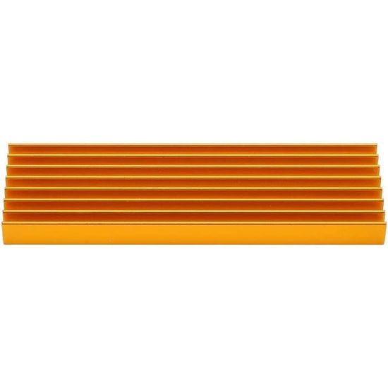 Dissipateur De Chaleur Pour SSD M.2 NVMe 2280 - En Alliage D'aluminium - Dimensions 70 X 22 X 3 Mm - Inclus Coussin Thermique - 3