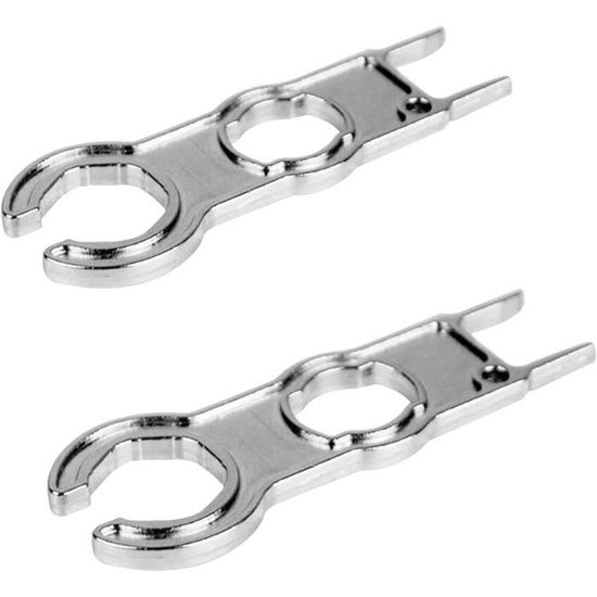 Lot De 2 Outils De Montage Pour Connecteurs MC4 - Clés à Douille Aluminium Pour Panneaux Solaires - Portable Avec Porte-Clés