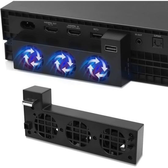 Ventilateur de Refroidissement pour Xbox One X, avec 3 Ventilateurs de