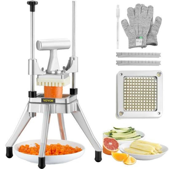Coupe-Légumes Spirale Électrique 550W VEVOR - 6 Disques De Coupe Pour Cuisine Pro