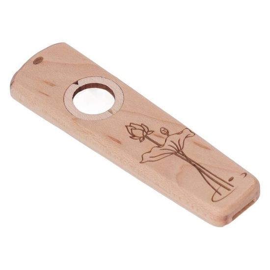 Kazoo Instrument Pour Enfants Et Adultes - Lot Avec 5 Membranes, Cordon Et Étui - Motif Poulie