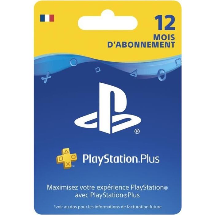 Abonnement Playstation Plus 12 Mois Sony