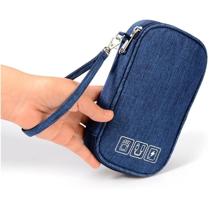 Pochette Cable Câble Portable Bag Batterie Externe Pochette de Batterie  pour Chargeur Power Bank Téléphone cellulaire Câble U [844] - Cdiscount  Téléphonie