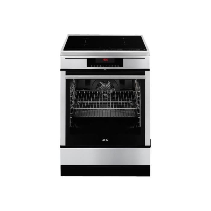 AEG 69476IU-MN Cuisinière pose libre largeur : 59.6 cm profondeur : 60 cm hauteur : 85 cm avec système auto-nettoyant classe A+…
