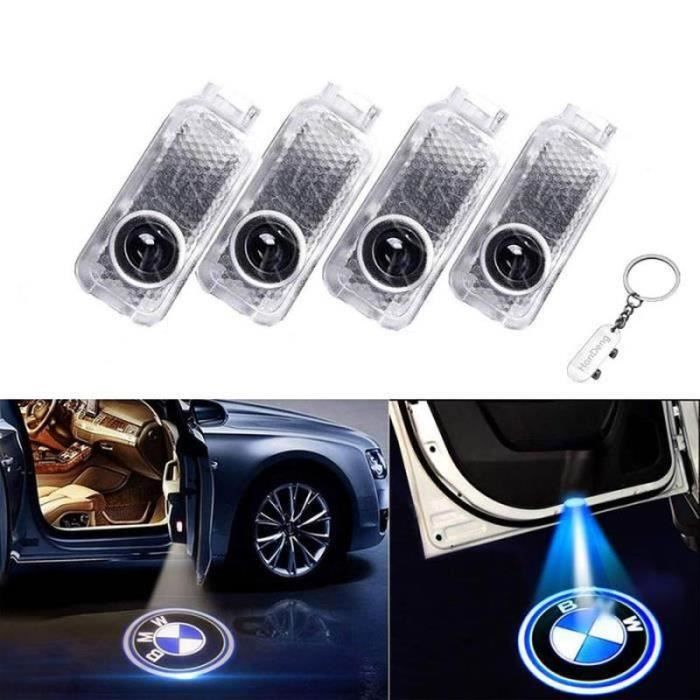 4 PCS Éclairage de Porte LED 3D Logo Lumière Auto Voiture Porte Lumières (BWM)