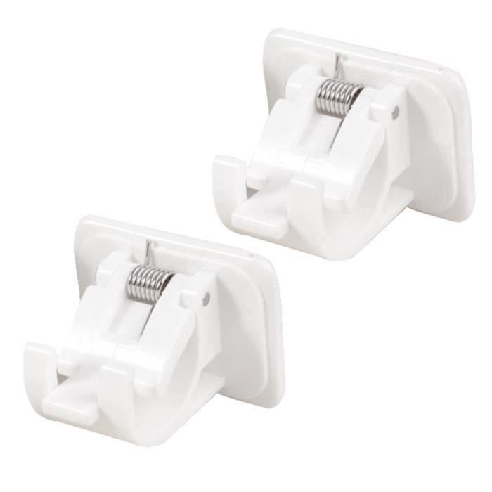 2pcs Support De Tringle à Rideau Auto-adhésif Pour