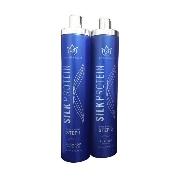 Lissage brésilien la proteine de soie SILK PROTEIN sans formol kit 2 x 1000ml