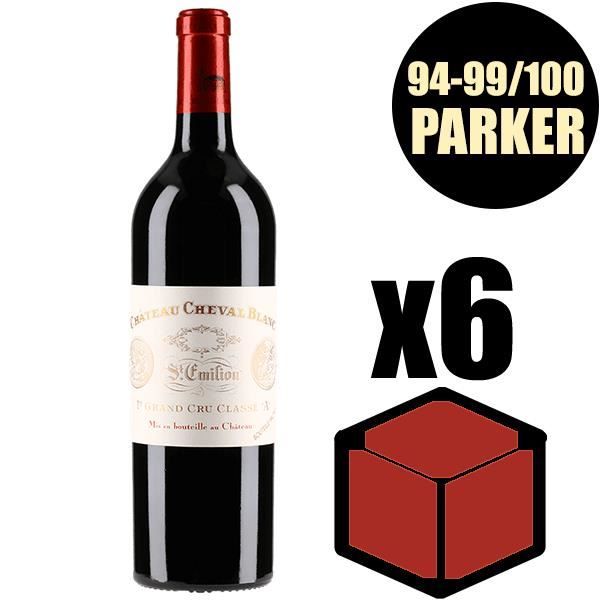 X6 Château Cheval Blanc 2000 75 cl AOC Saint-Emilion Grand Cru 1er Grand Cru Classé A Rouge Vin Rouge