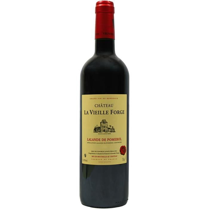 Vin Rouge Château La Vieille Forge, Lalande de Pomerol (Bordeaux), 2016 - vin rouge