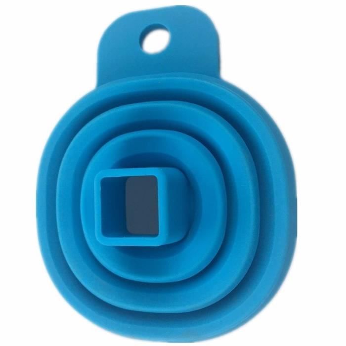 Entonnoir pliable en Silicone 2 pièces-lot - Style pliable, trémie, cozinha outils de cuisine, - Modèle: style1blue - WMCFXGJA00265