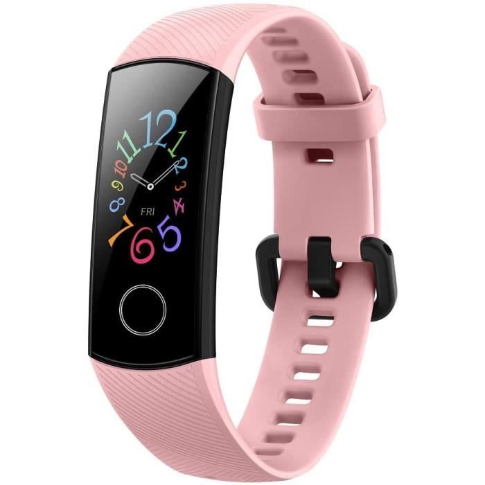 HONOR Band 5 Montre Connectée Bracelet 5ATM Imperméable avec Podometre SpO2 Sommeil Moniteur pour Homme Femmes Enfant sur Android iO