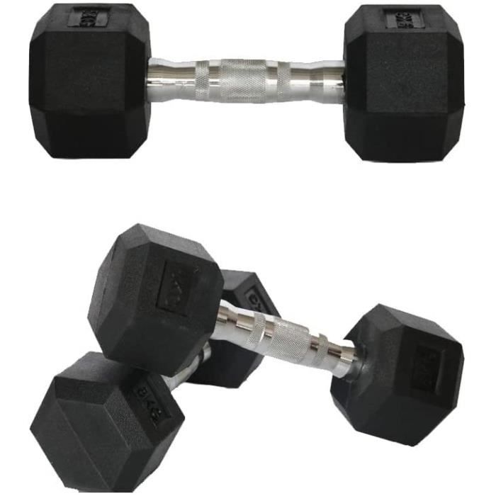 Halteres Nealpar Lot de 1 haltères Poids disponibles : 1 kg 2,5 kg 3 kg 4 kg 5 kg 7 kg 8 kg 9 kg 10 kg 10 kg (néop792