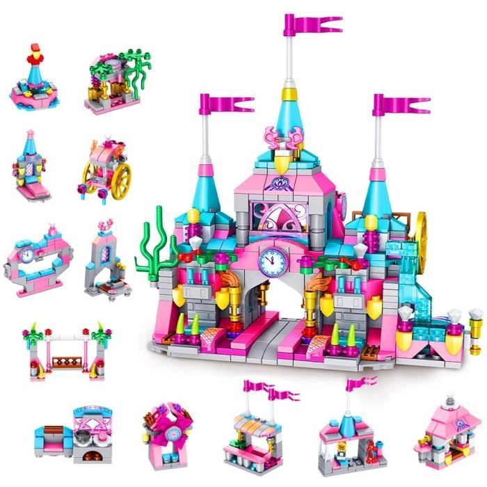 VEHICULE A CONSTRUIRE ENGIN TERRESTRE A CONSTRUIREVATOS - Jeu de Construction pour Filles, Château de Princesse, Kit de 234