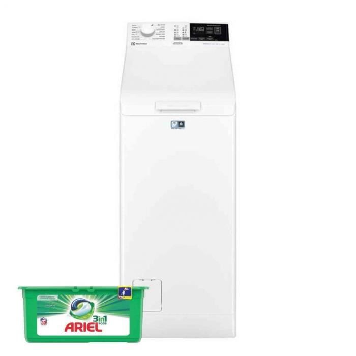 ELECTROLUX Lave-linge top 6kg 1200trs/min 14 Programmes Machine à laver 60 Blanc