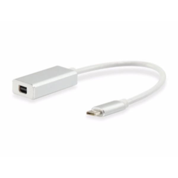 Câble Adaptateur Usb Type C A Mini Dp Femelle Réf. 133457