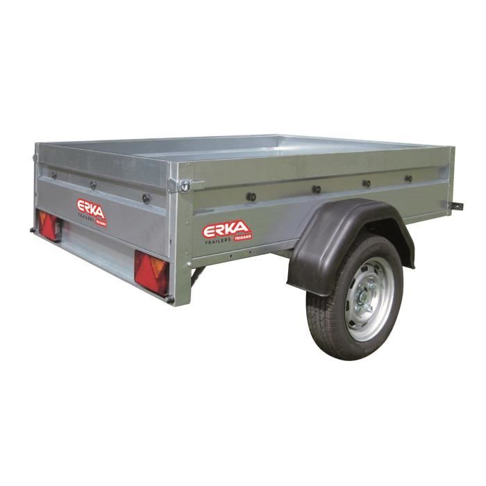 ERKA Remorque NLC 2012 - PTAC 500 kg - CU 354 kg - 200x120x35 cm