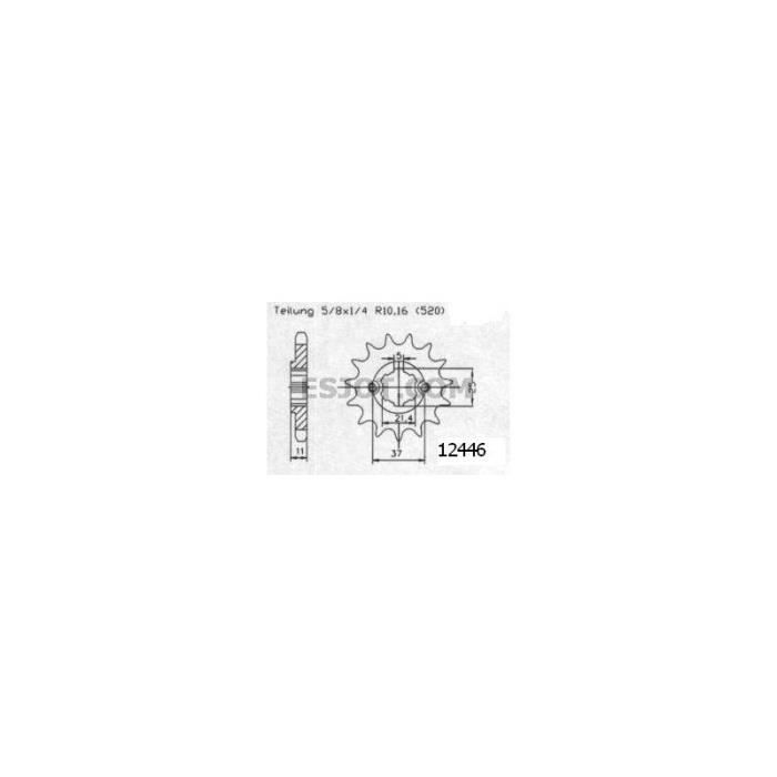 Pignon Aeon - 520 - 17 Dents - Made in Germany