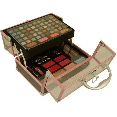 Coffret cadeau beauté mallette de maquillage Fashion Make-up Rose