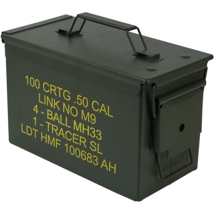 Panier Et Boite De Rangement - Limics24 - 70011 Caisse Munitions Boîte À Us Army Box Metal 30 X 19