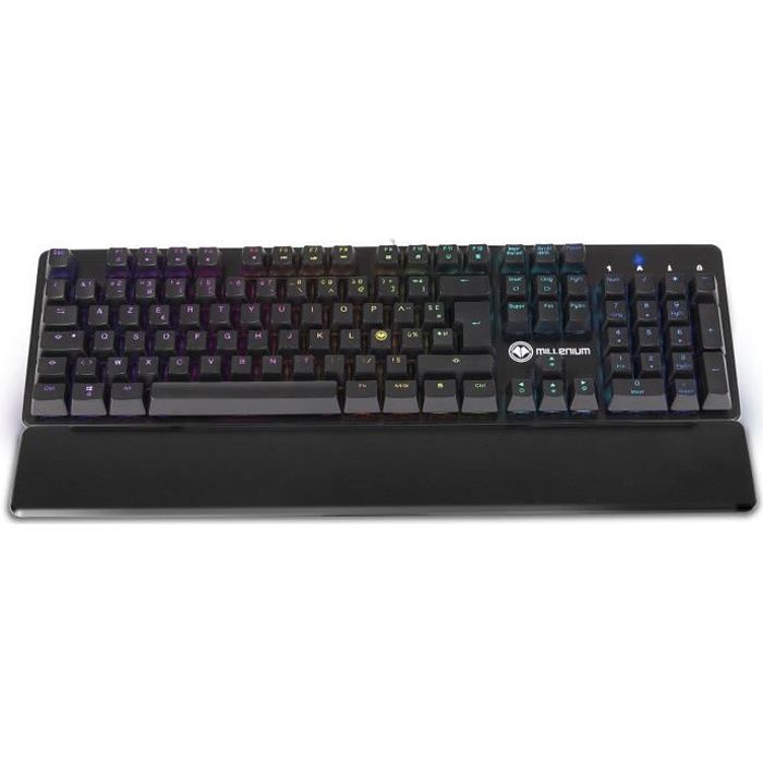 Clavier Gaming Millenium Mécanique keypad MT2 LED - RGB - Switch Rouge - Driver Software - AZERTY