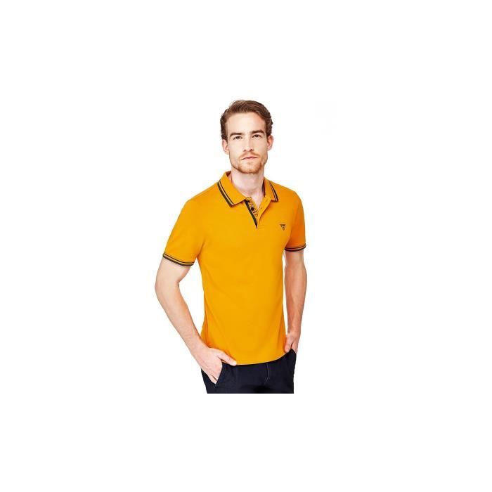Guess Polo Homme Ronald Jaune