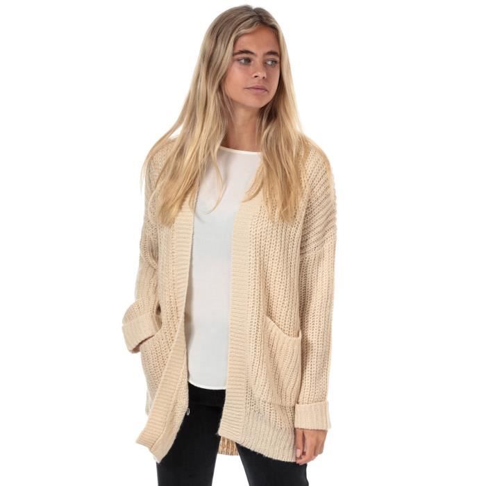 Cardigan Ouvert Brave Soul Pour Femme En Crème.