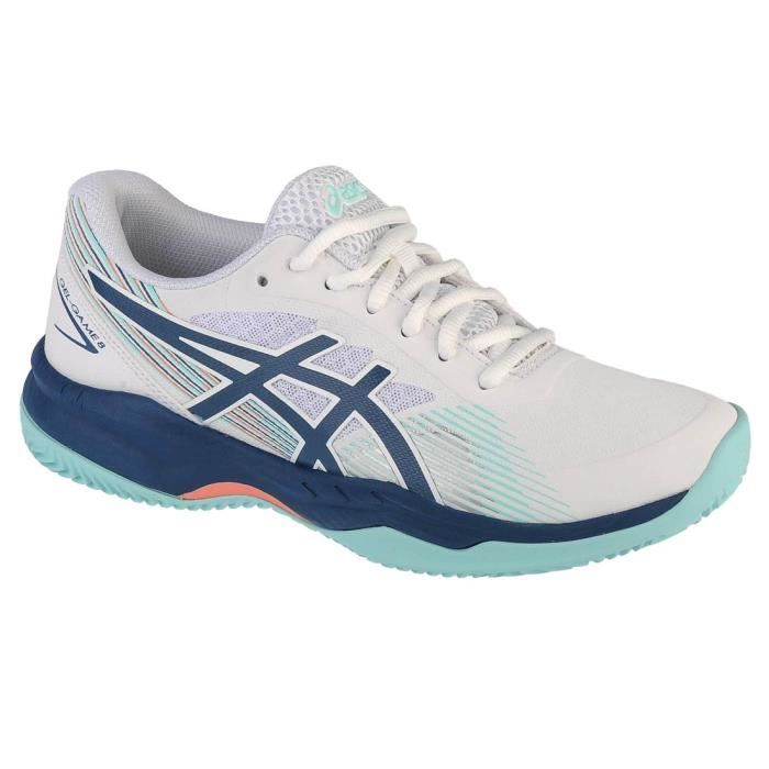 Asics Gel-Game 8 Clay-OC 1042A151-105, Femme, Blanc, chaussures de tennis