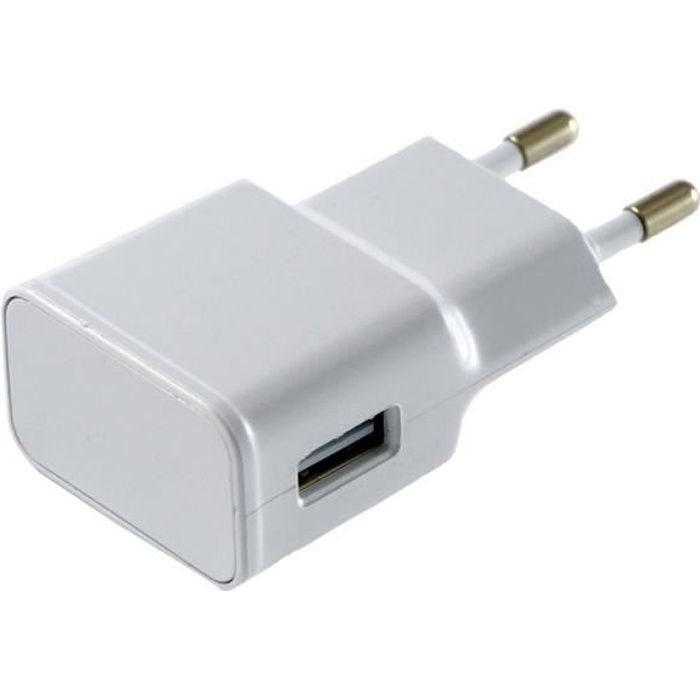 [Compatible XIAOMI REDMI 4A-4X-5A-5PLUS-6A-6PRO-S2] Chargeur Secteur Blanc Port Micro USB Prise Murale [Phonillico®]