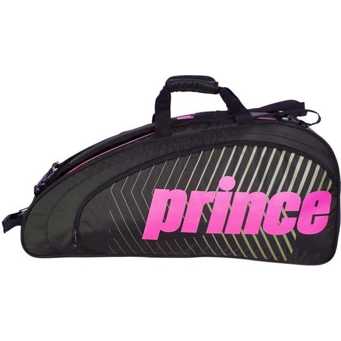 Sac de tennis Prince Tour Future 6R Rose / Noir - Couleur:Noir Type Thermobag:6 raquettes