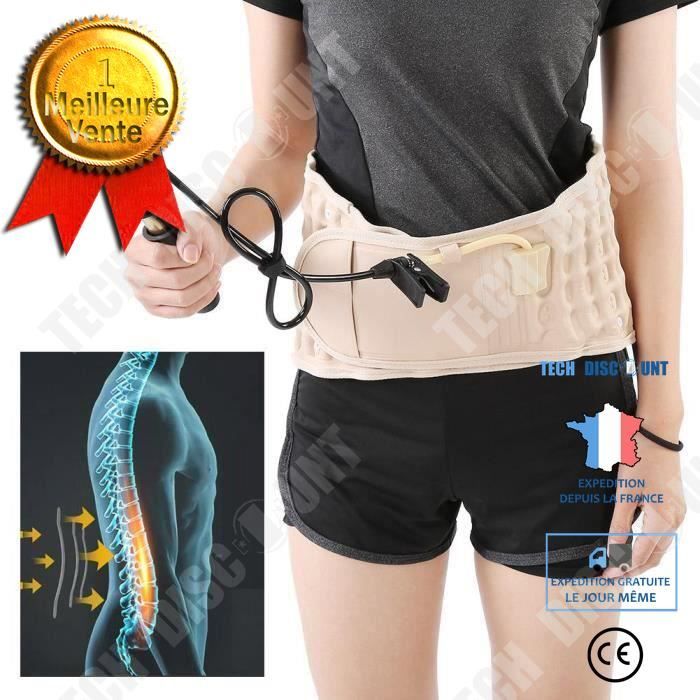 TD® Ceinture lombaire ceinture de traction ceinture rachidienne colonne vertébrale machine de massage