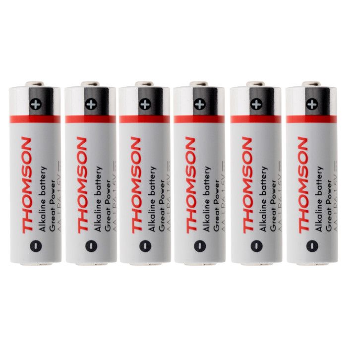 Pack 6 piles alcalines LR06 AA 1,5 V