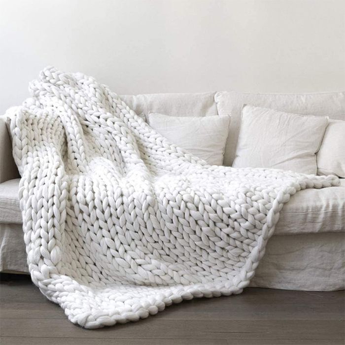 Couverture Tricot Grosse Maille