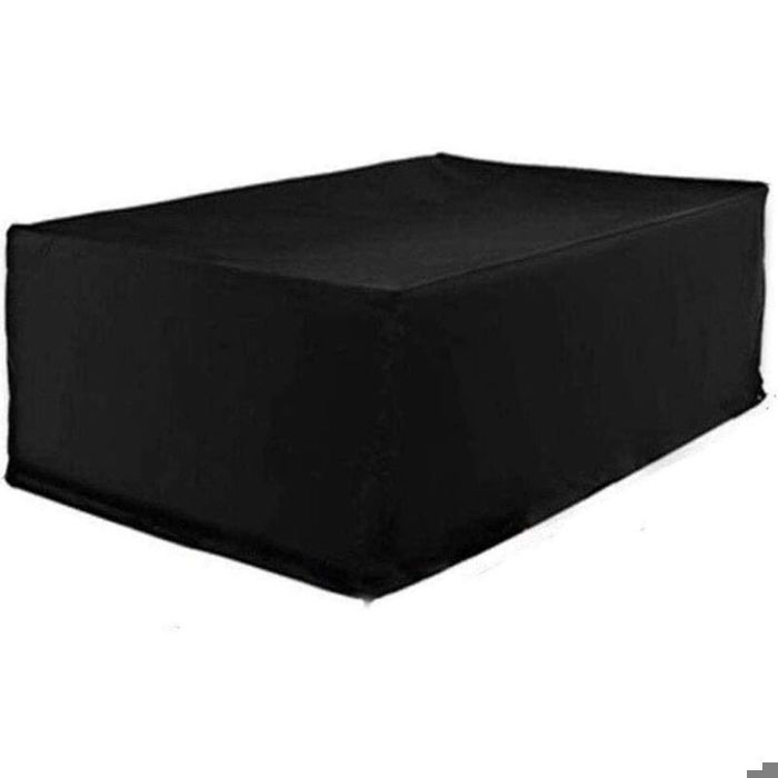 Housse de protection pour salon de jardin - PZCC - 120 x 120 x 74 cm - Imperméable - Anti-poussière - Noir