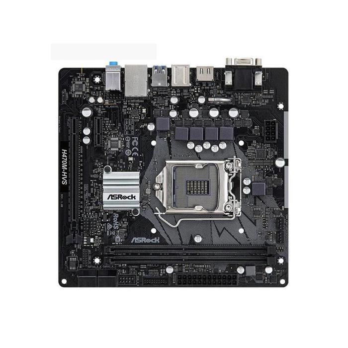 Carte mère ASRock H470M-HVS Intel H470 LGA 1200 2xDDR4 64GB Micro ATX - Asrock