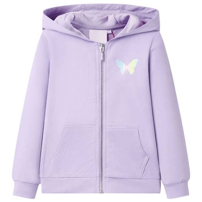Sweat à capuche pour enfants lila 92/104/116/128/140 Sweat à capuche pour enfants lila 92/104/116/128/140
