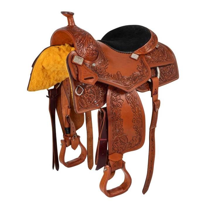 Comparer les prix de Selle de western pour cheval à outillage de fleurs McBryan