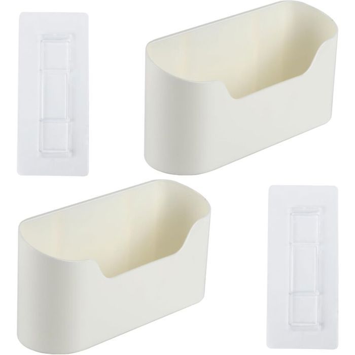 Lot de 2 Boîtes à Outils Emboîtables avec Poignée Rangement Outillage