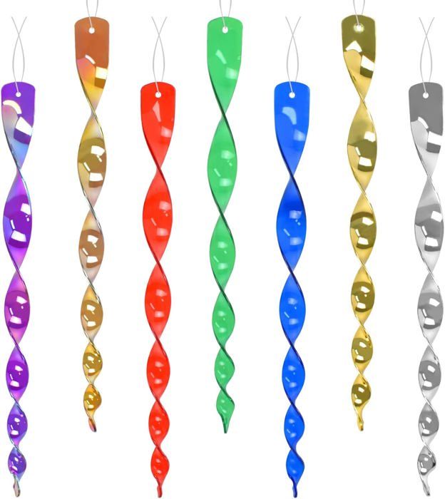 7 PCS Spirale Réfléchissante Contrôle des Oiseaux Réflecteur pour Oiseaux Réfléchissant Vent Spirale Oiseau Répulsif Décoration