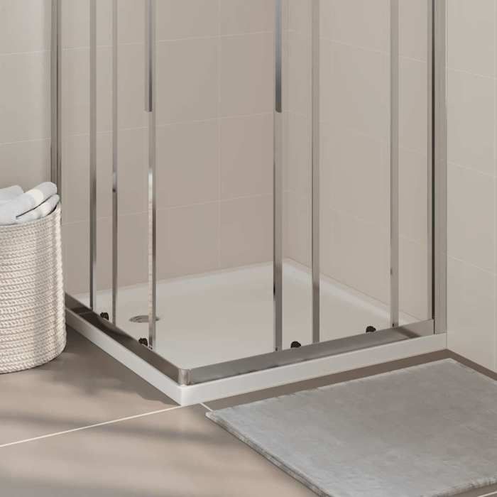 Bac de douche Moderne XWO Receveur de douche carré ABS Blanc 80x80 cm @385