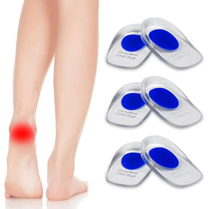 Paire De Talonnettes En Gel Silicone - Anti-choc, Lavables, Pour Plus De Confort Aux Talons