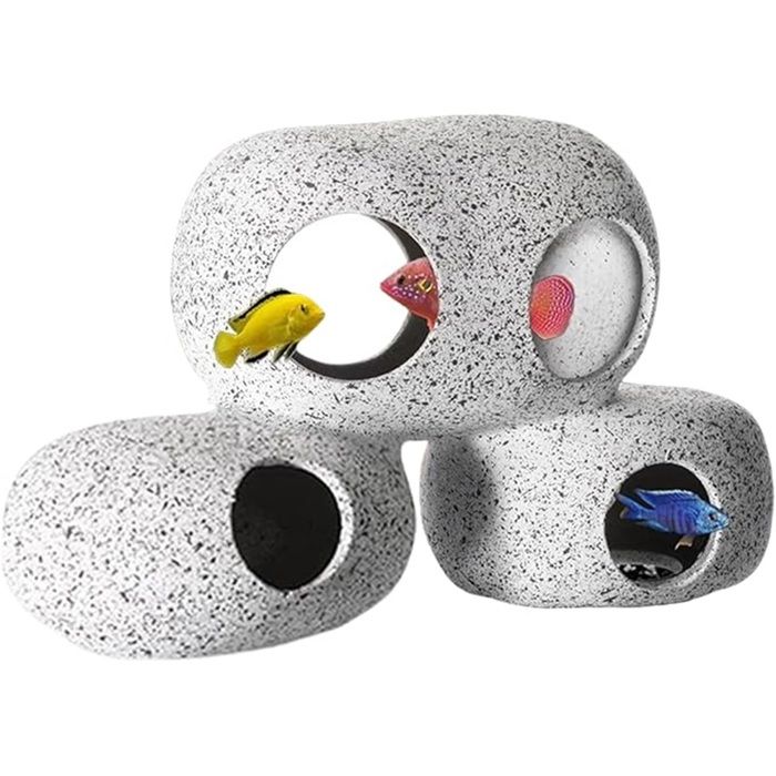 Comparer les prix de Cachette daquarium - KZQ - Cachette de crevettes - Marron - Pour tortues et crevettes - Installation facile