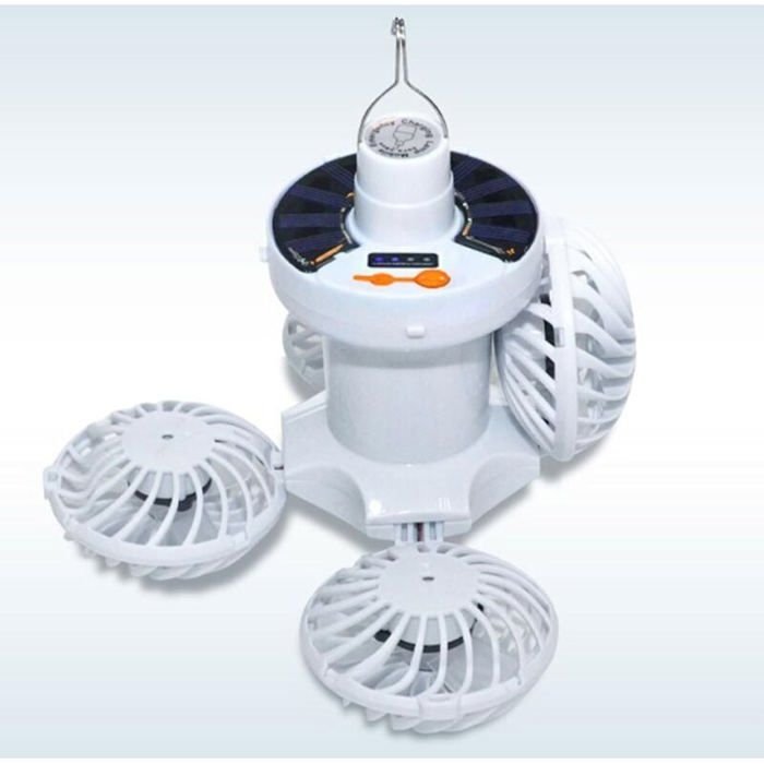 Ventilateur de plafond universel avec lumière ventilateur de gazebo avec crochet pliable léger adapté au camping à domicil - Read