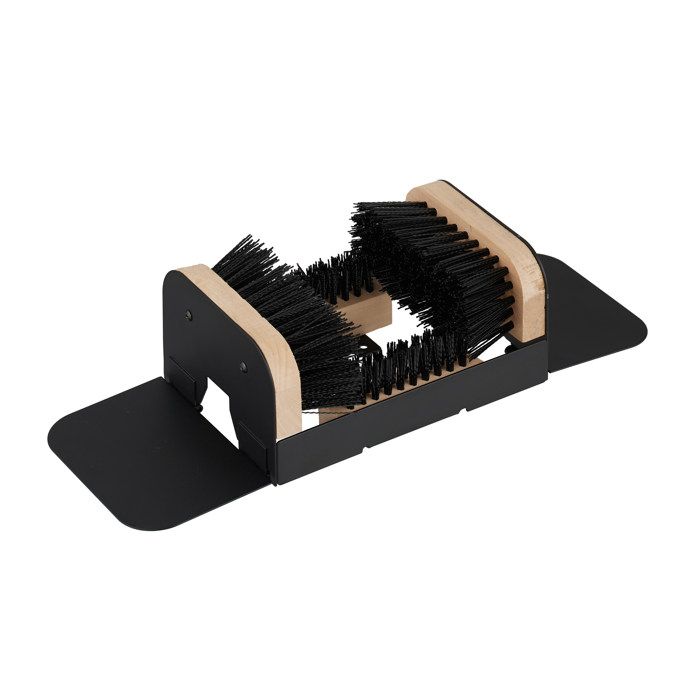 Gratte-Bottes Relaxdays Tout-Autour – Brosse à Chaussures Extérieur 4 Faces, Fixation Sol, Poils Robustes