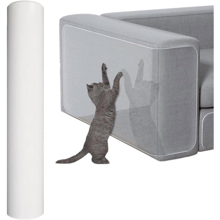Tapis anti-griffures pour chat - Protection pour canapé et meubles contre les griffures de chat - 20 x 300 cm - Autocollant de prote