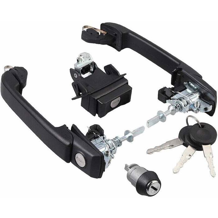 Système de verrouillage pour VW Golf 3 - PZCC - Kit complet - 3 clés - Poignées de porte avant droite et gauche