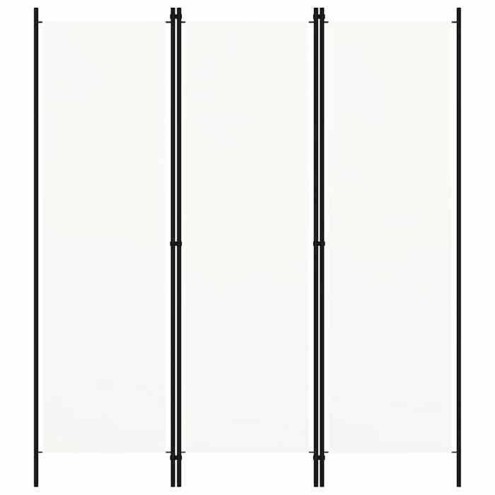 [71524]MEUBLE*TOP - Paravent Interieur/ Cloison de séparation - 3 panneaux Blanc 150x180 cmPoids:2.76 Kg