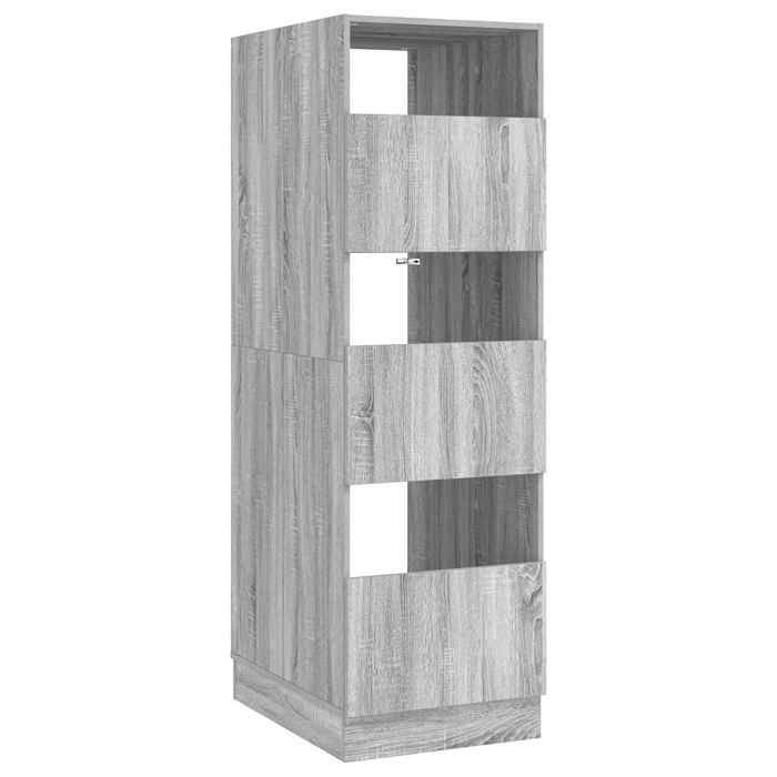 MOTHINESSTO Armoire à Laver Gris Sonoma 50 x 68 x 162 cm Bois dingénierie - Mothinessto